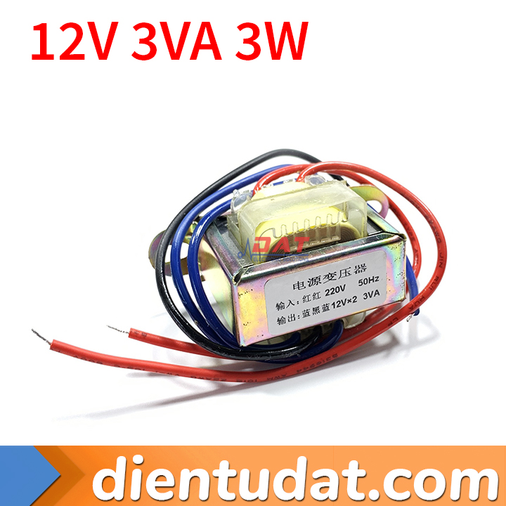 Biến Áp Nguồn Đôi 12V 3VA 3W