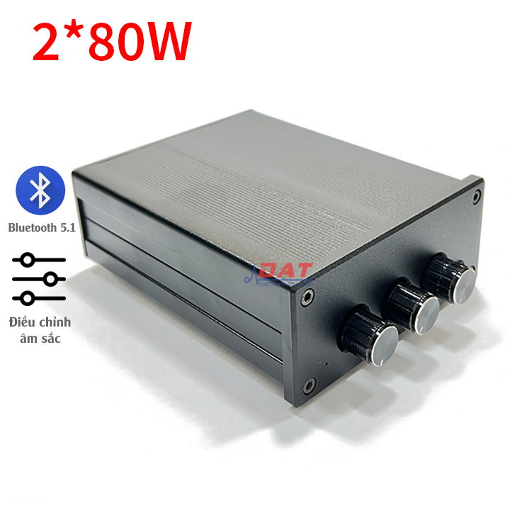 Bộ Khuếch Đại Âm Thanh Bluetooth 5.1 QCC3031 MA12070 2*80W Điều Chỉnh Âm Sắc