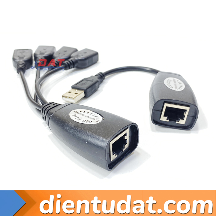 Bộ Mở Rộng Cổng USB Bằng Cổng Mạng LAN RJ45 - 1 Đầu Ra 4 Đầu Female