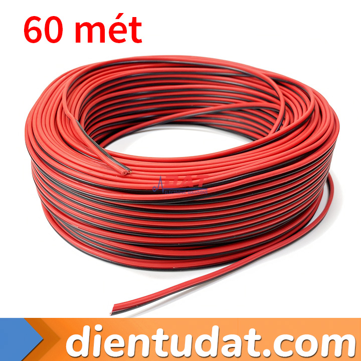 Cuộn Dây Điện Đỏ Đen 60m