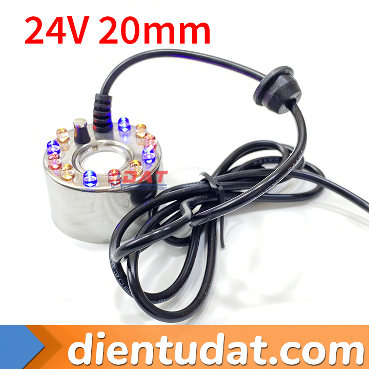 Đầu Phun Sương 24V Đèn Led Màu 20mm - Đèn SSI