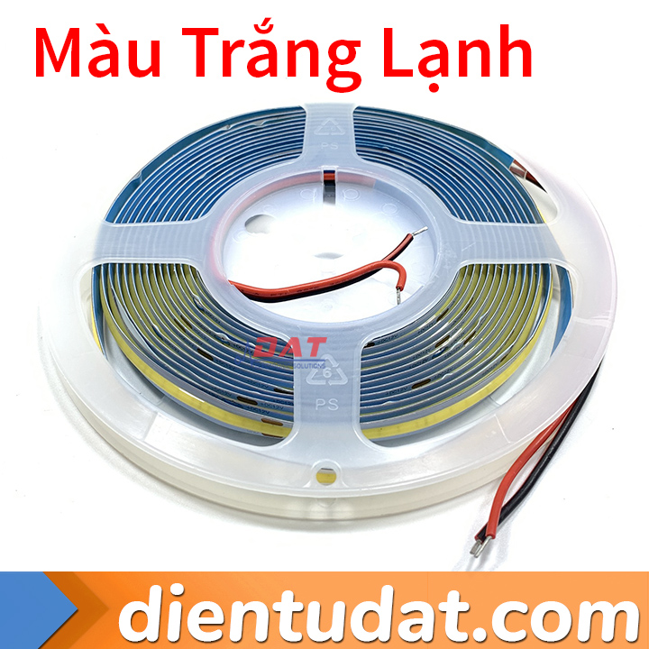 Dây Đèn LED COB 12V Màu Trắng 320LED/Mét