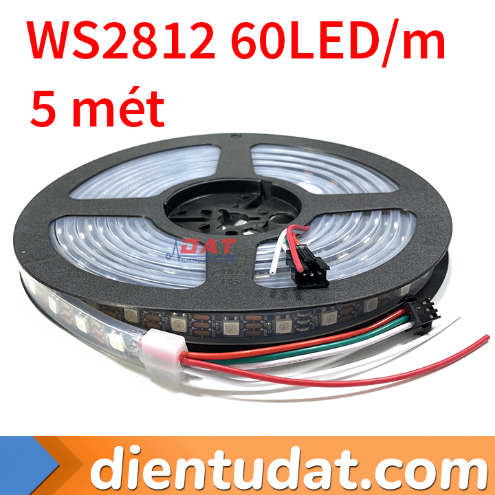 Dây LED RGB WS2812 Vỏ Nhựa Chống Nước - 60 LED