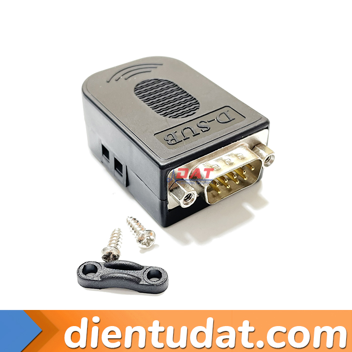 DB9 Connector 9 Pin Cable RS232 Connector COM Port - Jack Đực - Jack Cái