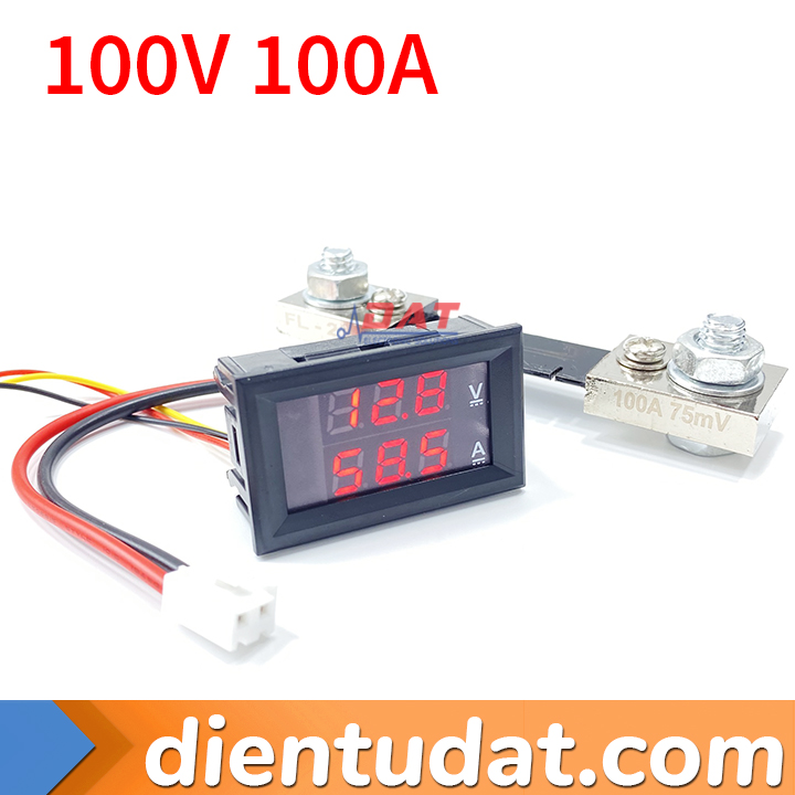 Đồng hồ đo áp và dòng DC - 100A