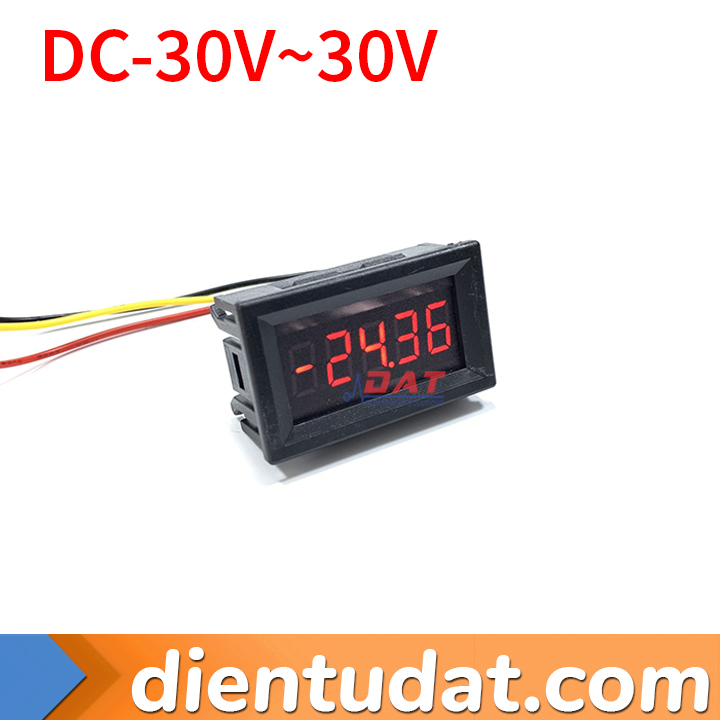 Đồng Hồ Đo Điện Áp DC -30V Đến 30V 4 Số 0.28inch