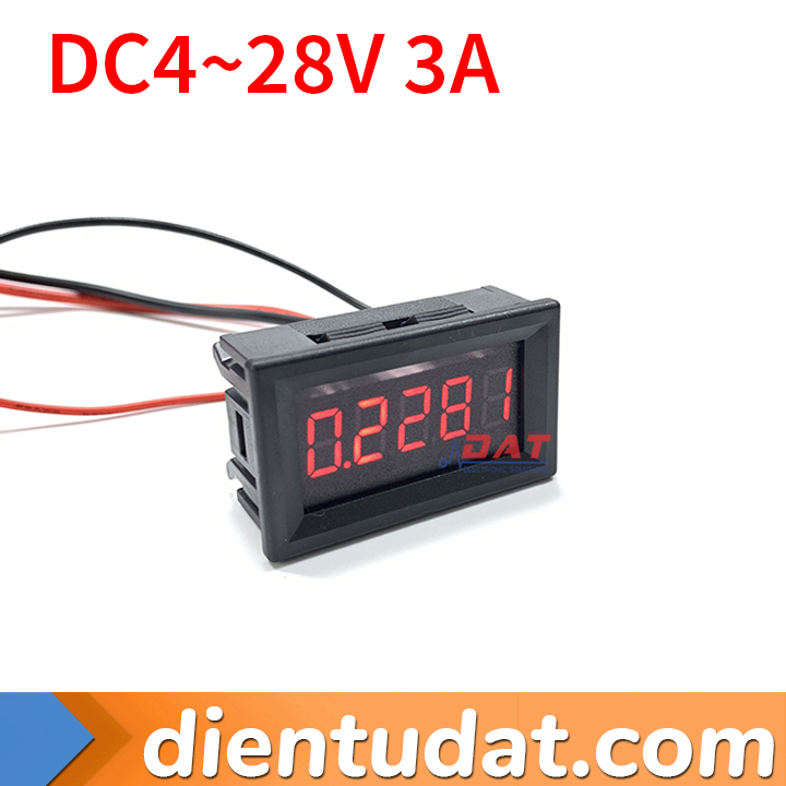 Đồng Hồ Đo Dòng Điện 5 Số 3A LED 0.36inch