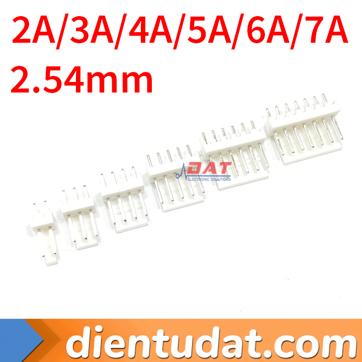 Header KF2510 Đực Thẳng 2.54mm - 7A