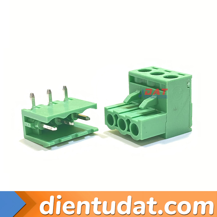 KF2EDG-5.08-3P Đầu Nối Connector Hàn PCB X Chân Cong 5.08mm