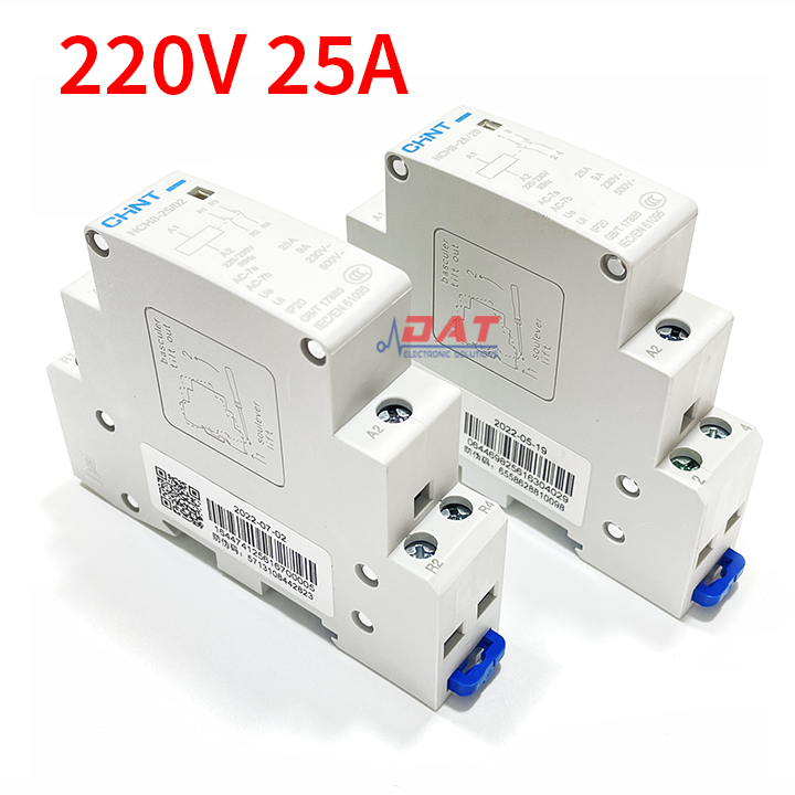 Khởi Động Từ Một Pha CHINT 220V 25A NCH8-25/02 NCH8-25/20