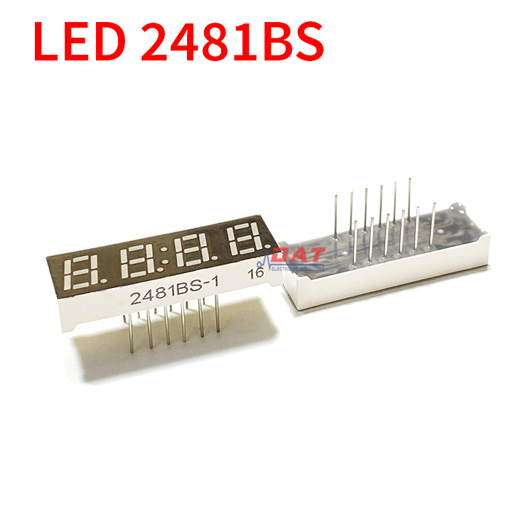 LED Đồng Hồ 4 Số 2481BS Dương Chung - Đỏ