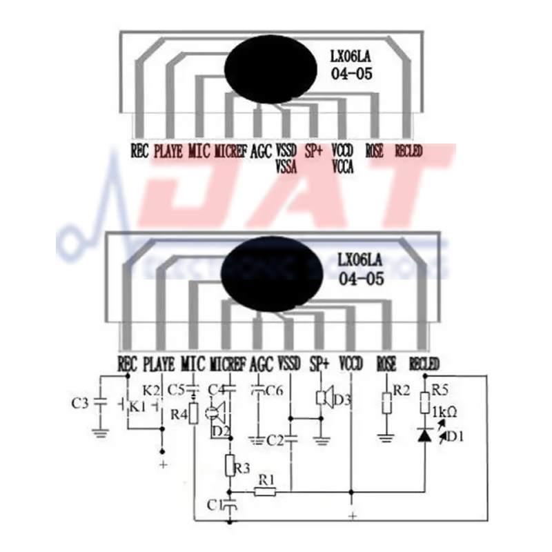 Mạch Ghi Âm Phát Âm Thanh ISD1806 LX06LA