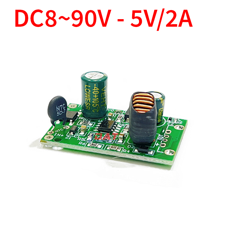 Mạch Hạ Áp DC 8V-90V Xuống 5V 2A