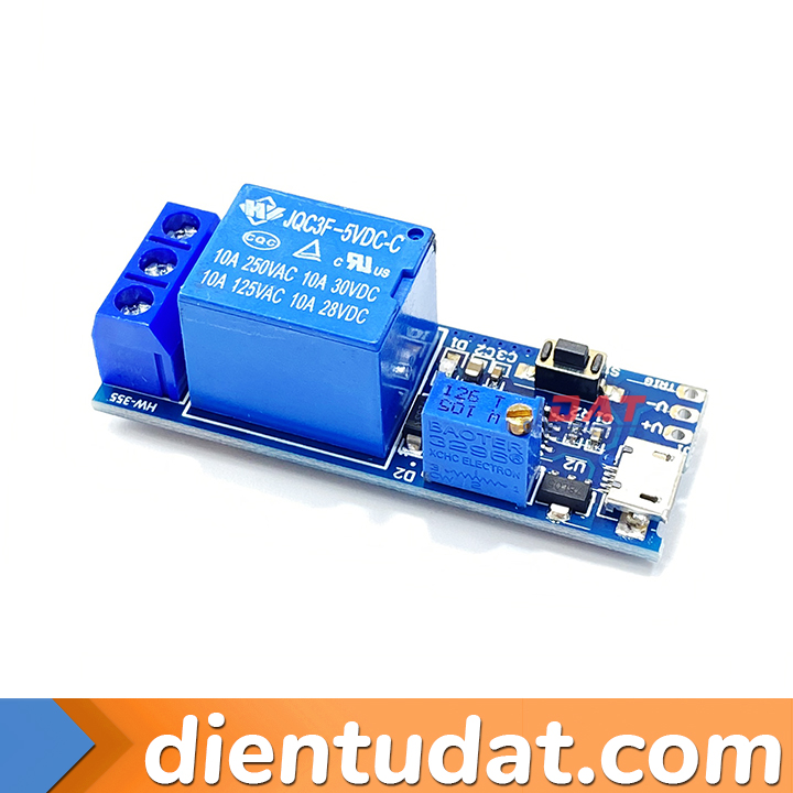 Mạch Kích Tạo Trễ Đóng Ngắt Relay 0 ~ 24 Giây