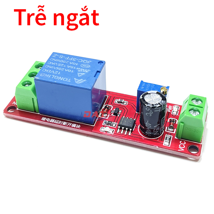 Mạch Tạo Trễ Ngắt Relay 12V 1-10s