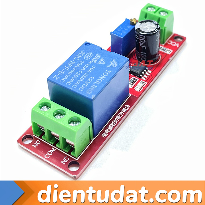 Mạch Tạo Trễ Ngắt Relay 12V 1-10s