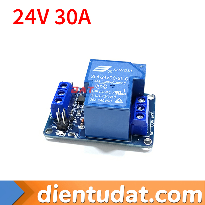 Module 1 Relay 30A - 24V Kích High/Low HTC