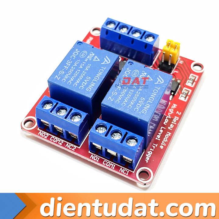 Module 2 Relay Kích High/Low 5VDC