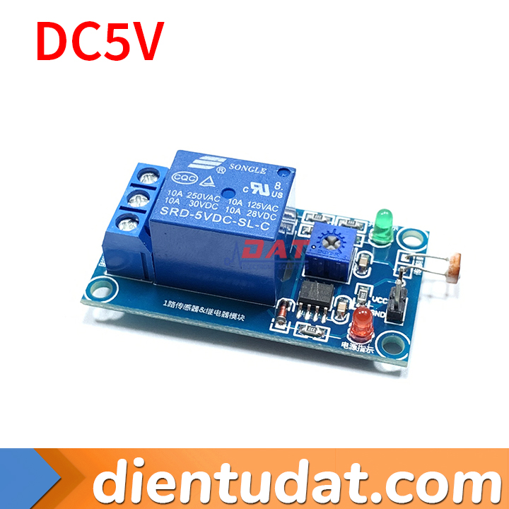 Module Cảm Biến Ánh Sáng Đóng Ngắt Relay 5VDC