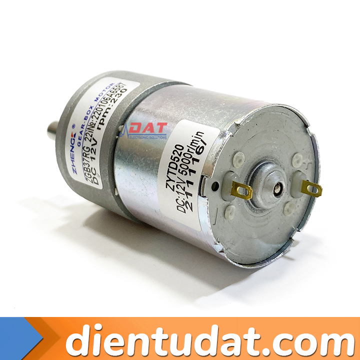 Motor Giảm Tốc 12V 230RPM ZGB37-520