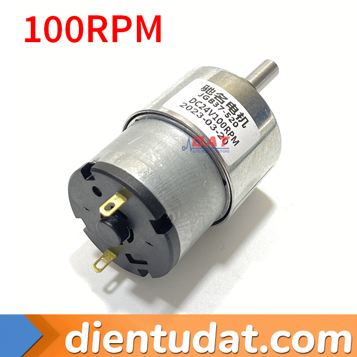 Motor Giảm Tốc DC 24V 7RPM 45RPM 100RPM JGB37-520