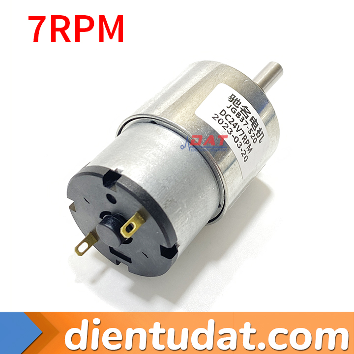 Motor Giảm Tốc DC 24V 7RPM 45RPM 100RPM JGB37-520