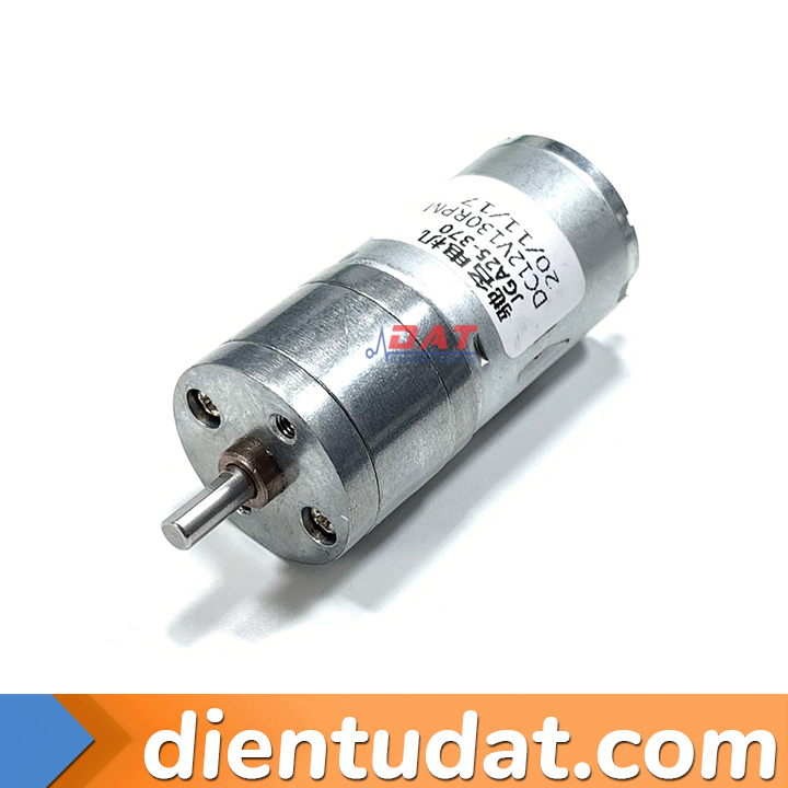 Motor Giảm Tốc JGA25-370 130RPM - 12VDC