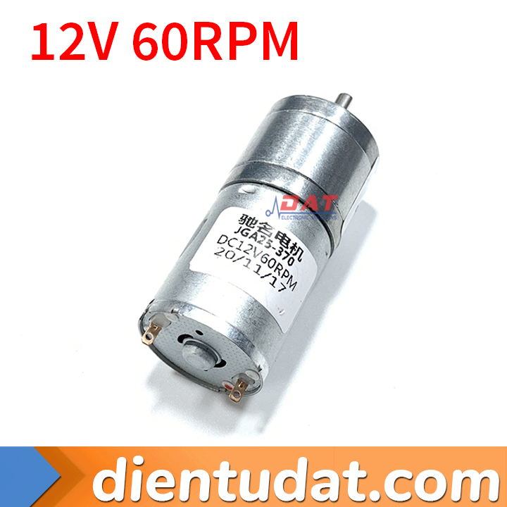 Motor Giảm Tốc JGA25-370 60RPM - 12VDC