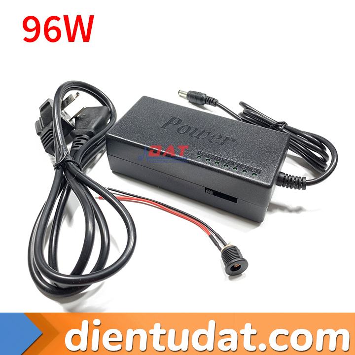 Nguồn Adapter Điều Chỉnh 7 Mức Điện Áp 96W JS-4096