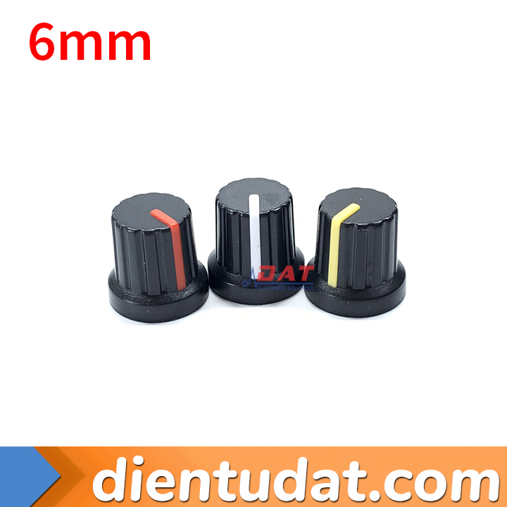 Núm Volume 6mm Trục Hoa - Phi 15mm AP-337A