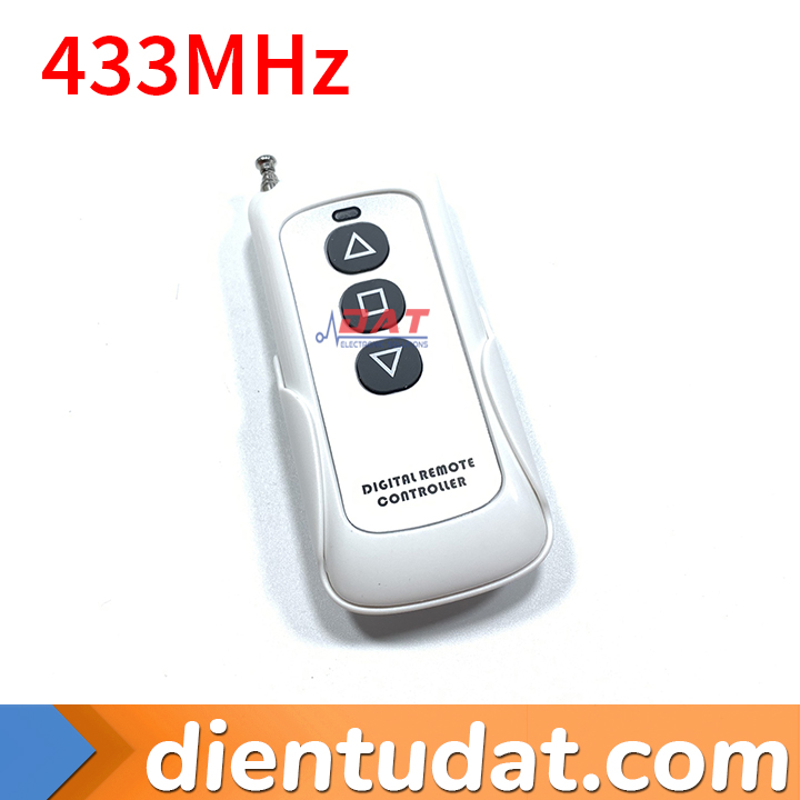 Remote RF 3 Nút Mũi Tên 300 Mét Kèm Đế