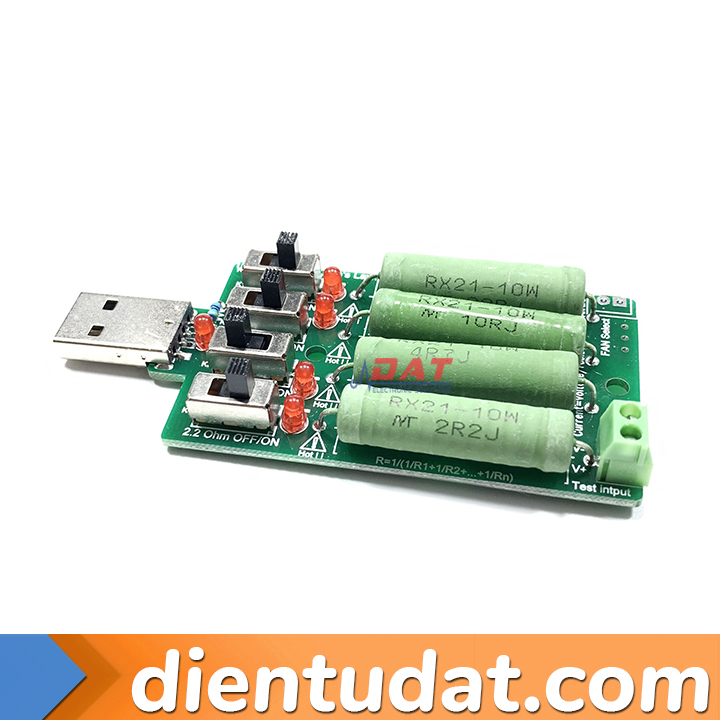 Tải Giả USB 4 Trở Tải 2R2 4R7 10R 20R