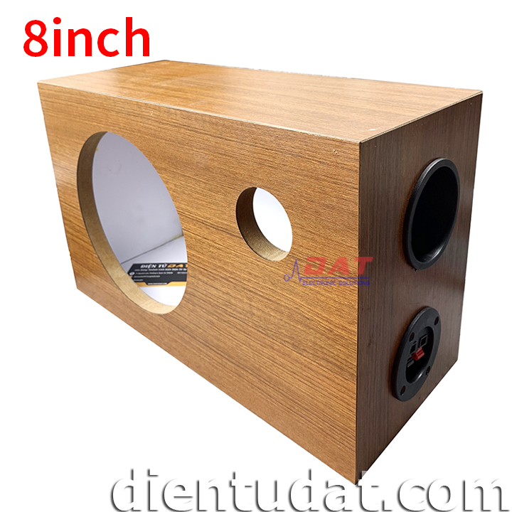 Thùng Loa Bass Treble 8inch Vân Gỗ Laminate 40*26*17cm WTS-242