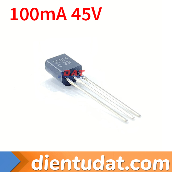 Transistor S9014 TO-92 NPN 100mA 45V