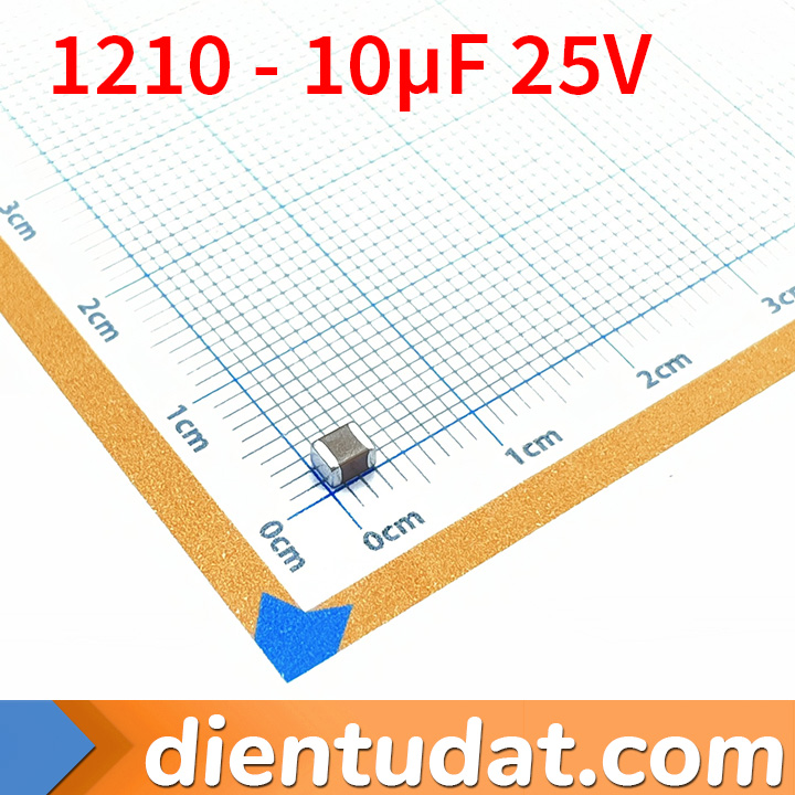 Tụ Dán 106K 10uF 25V 1210 X7R MLCC