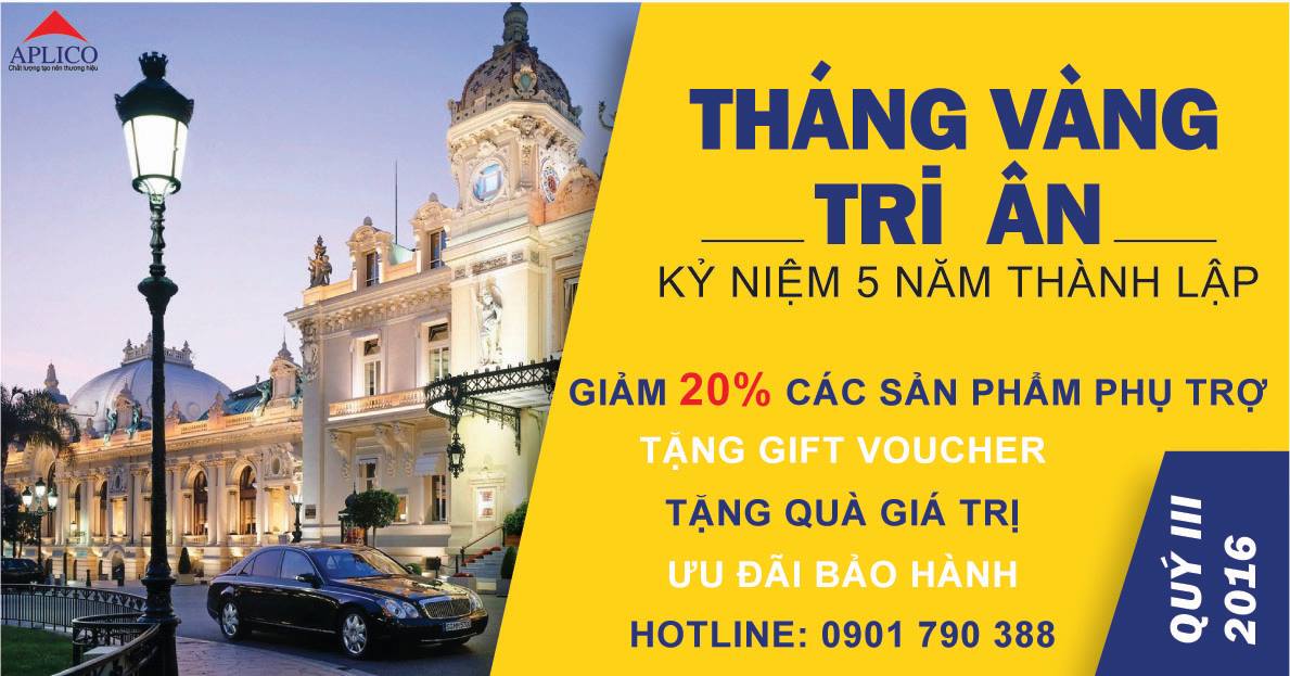 THÁNG VÀNG TRI ÂN- MỪNG 5 NĂM THÀNH LẬP APLICO