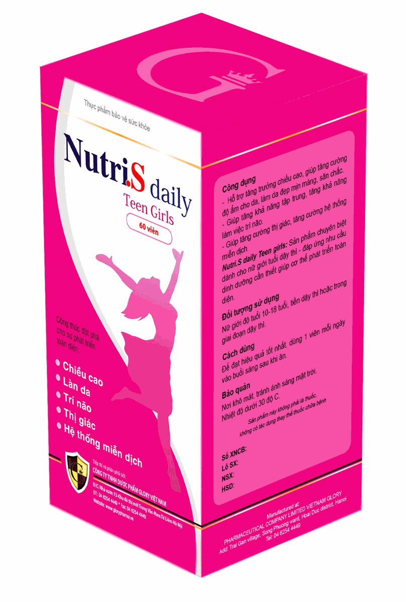 SẢN PHẨM PHÁT TRIỂN CHIỀU CAO TỐI ĐA NUTRI.S DAILY CHO NỮ