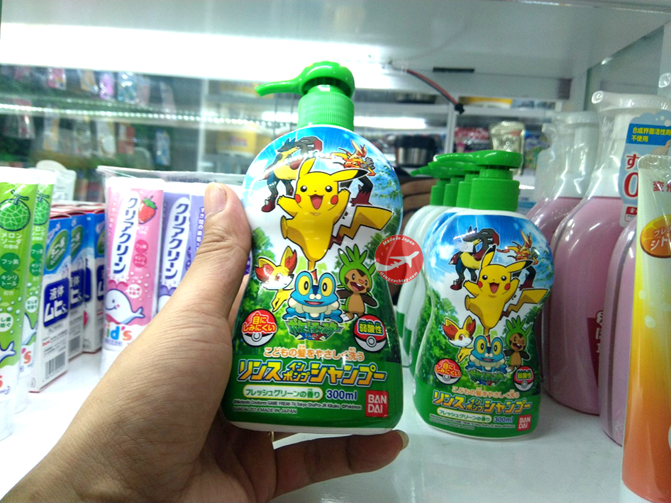 Dầu gội Pokemon Bandai 300ml của Nhật Bản