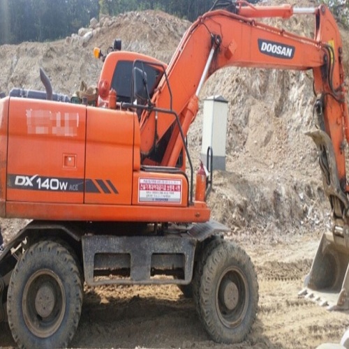 MÁY XÚC ĐÀO BÁNH LỐP DOOSAN DX140W