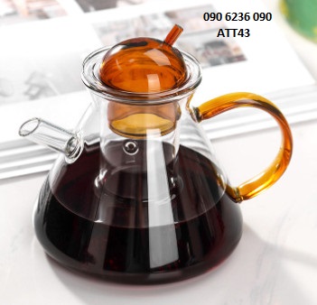 ẤM TRÀ THỦY TINH ZENO ATT43 - 500ML