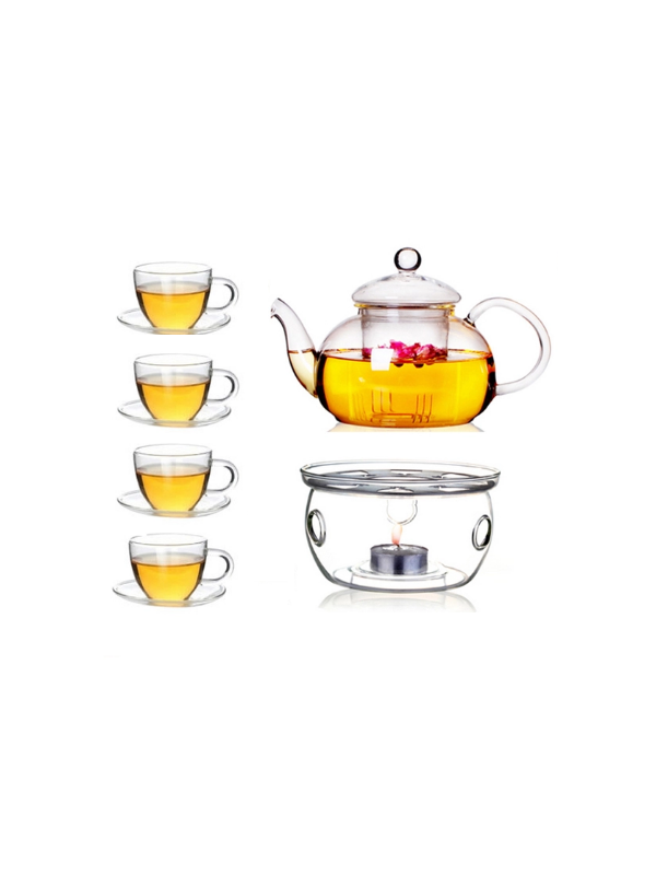 bộ ấm chén thủy tinh Zeno SET10
