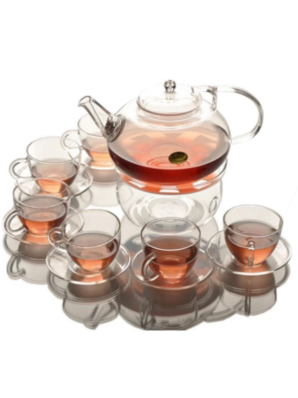 Bộ ấm chén thủy tinh Zeno SET45