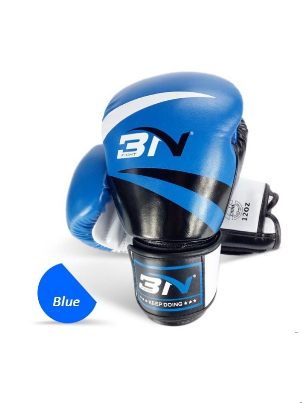 Găng tay đấm boxing cao cấp BN 12oz (Xanh)