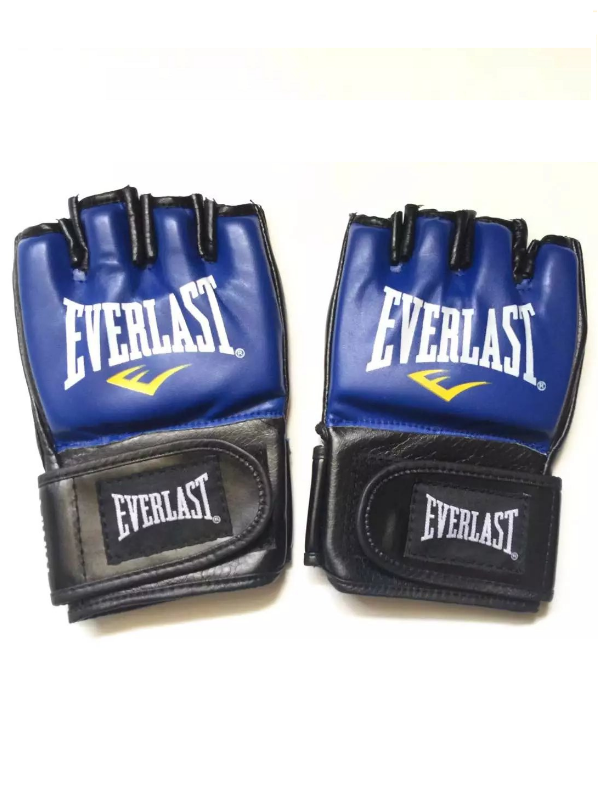 GĂNG TAY EVERLAST TẬP LUYỆN MMA HỞ NGÓN (XANH)