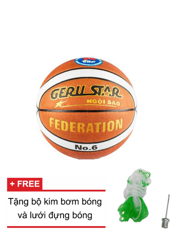 Quả bóng rổ da PU Gerustar Federation no.6