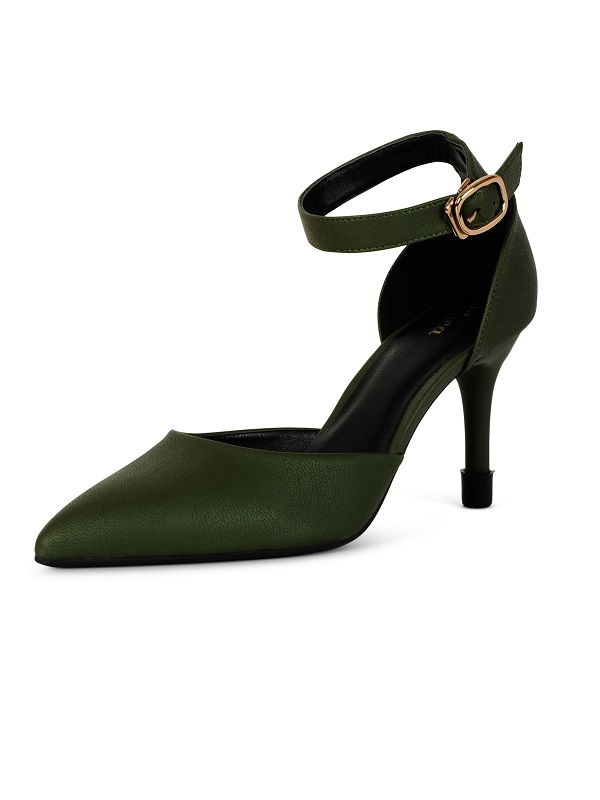 Giày nữ 7cm Rhea RH1001MS - Rêu
