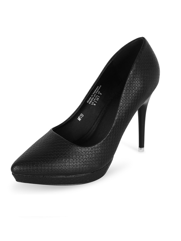 Giày nữ 10cm Rhea RH1003BL - Đen