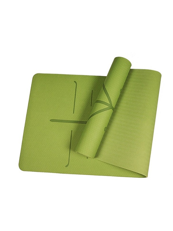 Thảm tập yoga TPE Zeno định tuyến 8mm (xanh lá)