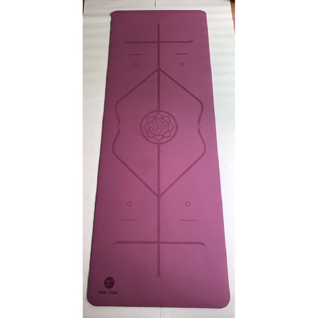 Thảm tập yoga định tuyến cao cấp Pido (hồng)