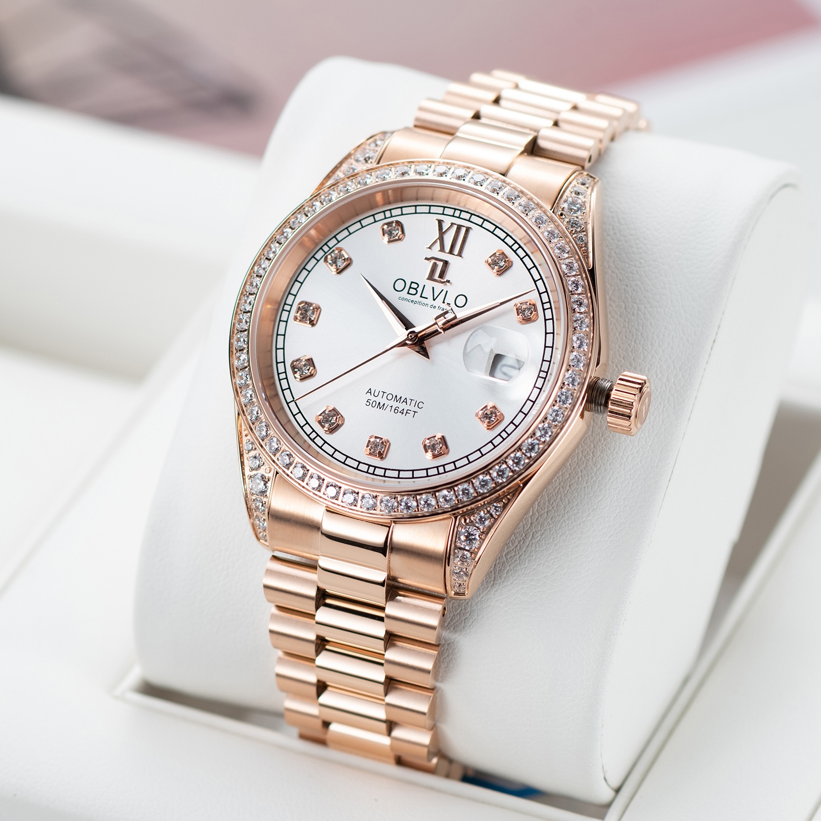 đồng hồ nam Oblvlo RX-DJ-D-PWPS